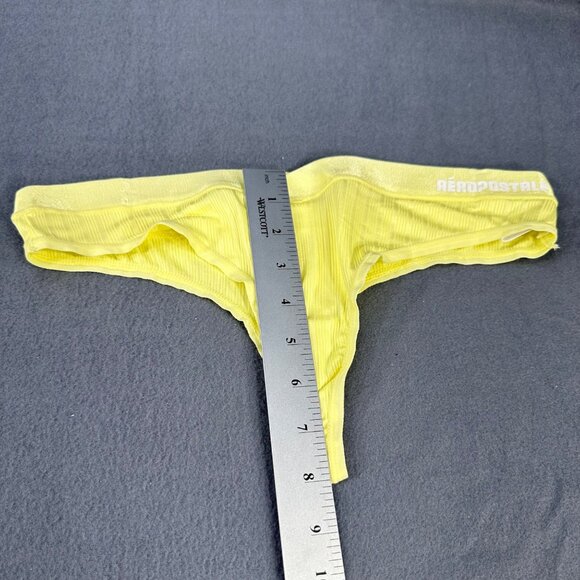 Aeropostale Women's Size Medium Panty Thong Seamless Yellow New Without Tags - Picture 8 of 9
